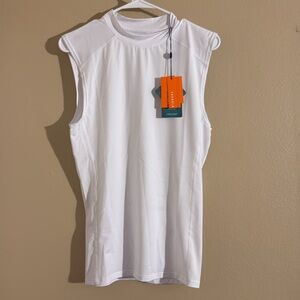 NEW! YOUNGLA GYM STEALTH COMPRESSION TEE - WHITE- SIZE: LARGE